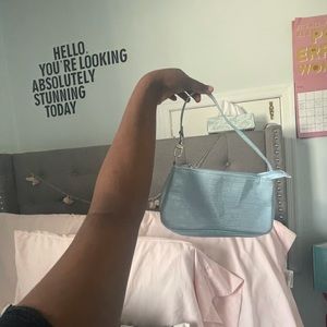baby blue mini bag